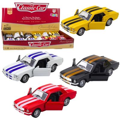 Opakowanie Autko Klasyczne Z Napędem Pull-Back Metalowe MIX