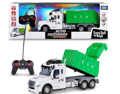 Auto ciężarowe śmieciarka R/C Toys for Boys. Wydawca: Artyk. SmakLiter.pl Opakowanie Auto ciężarowe śmieciarka R/C Toys for Boys