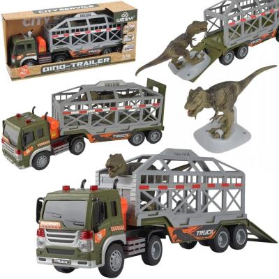 Opakowanie Auto ciężarówka klatka z dinozaurem świecąca