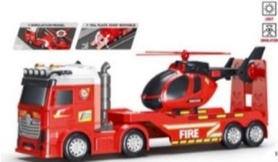 Opakowanie Auto laweta + helikopter Straż pożarna 55x12x20cm