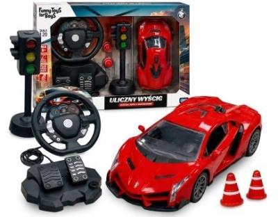 Opakowanie Auto RC z kierownicą i pedałami