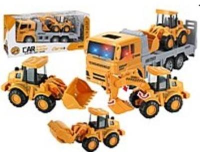 Opakowanie Auto z lawetą i pojazdem budowlany