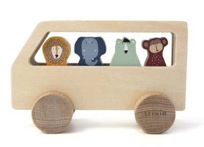 Autobus drewniany dla zwierząt. Wydawca: Trixie Baby. SmakLiter.pl Opakowanie Autobus drewniany dla zwierząt