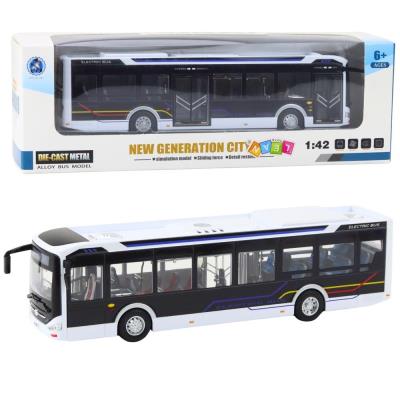Opakowanie Autobus metalowy miejski światło i dżwięk 1:42