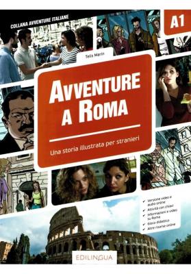 Avventure A Roma A1. Autor: Marin Telis. SmakLiter.pl Okładka książki Avventure A Roma A1