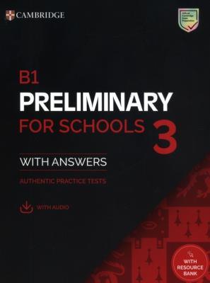 Okładka książki B1 Preliminary for Schools 3 Student's Book with Answers with Digital Pack