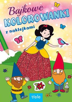 Bajkowe kolorowanki. Bajkowe postaci. Autor: Opracowanie zbiorowe. SmakLiter.pl Okładka książki Bajkowe kolorowanki. Bajkowe postaci