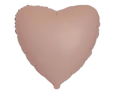 Opakowanie Balon foliowy 46cm Serce matowe Vintage Rose