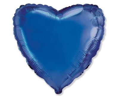 Opakowanie Balon foliowy 46cm Serce niebieski