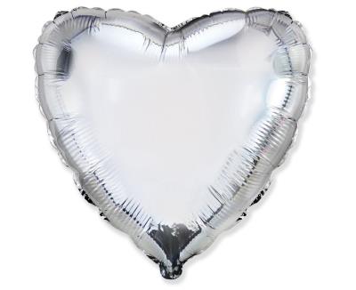 Opakowanie Balon foliowy 46cm Serce srebrne