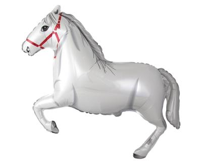 Opakowanie Balon foliowy 61cm Koń w galopie biały