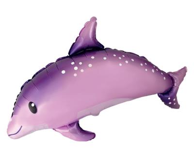 Opakowanie Balon foliowy 61cm Słodki Delfin różowy