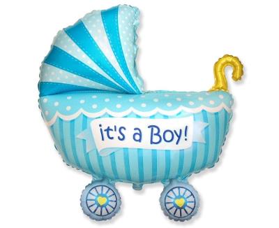 Opakowanie Balon foliowy 61cm Wózek dla chłopca