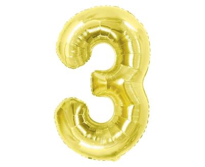 Opakowanie Balon foliowy B&C 3 Light gold 85cm