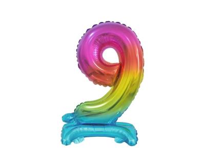 Opakowanie Balon foliowy B&C 9 tęczowa 38cm