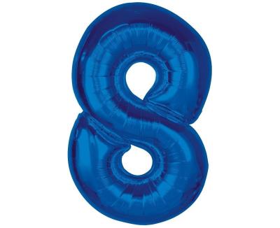 Opakowanie Balon foliowy B&C Cyfra 8 niebieska 92cm