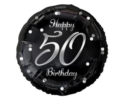 Opakowanie Balon foliowy B&C Happy 50 Birthday 45cm