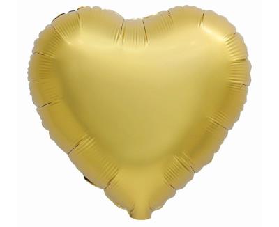 Opakowanie Balon foliowy B&C Serce matowe antyczne złoto 37cm