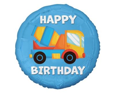 Opakowanie Balon foliowy Betoniarka Happy Birthday 45cm