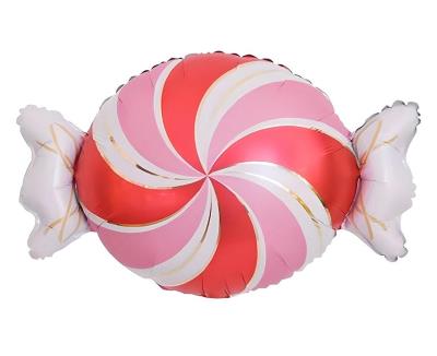 Opakowanie Balon foliowy Cukierek czerwono-biały 37x50cm