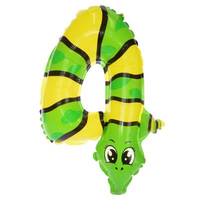 Balon foliowy cyferka 4 zwierzątko. Wydawca: ARPEX. SmakLiter.pl Opakowanie Balon foliowy cyferka 4 zwierzątko