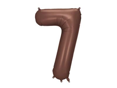 Opakowanie Balon foliowy cyfra 7 86cm mocca