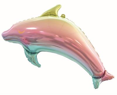 Opakowanie Balon foliowy Delfin tęczowy 93cm