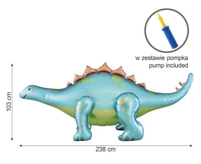 Opakowanie Balon foliowy Dino Stegozaur 238x91x103cm