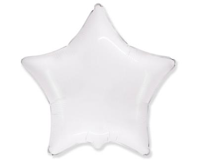 Opakowanie Balon foliowy Gwiazda biała 45cm