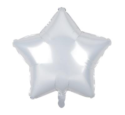 Opakowanie Balon foliowy Gwiazda biała 48cm