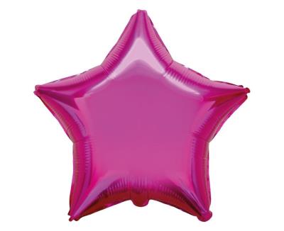 Opakowanie Balon foliowy Gwiazda ciemnoróżowy 45cm