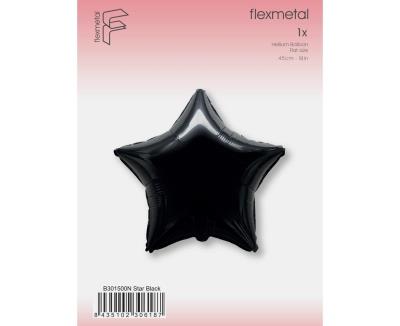 Opakowanie Balon foliowy Gwiazda czarny 45cm