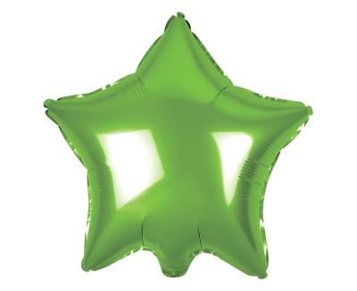Opakowanie Balon foliowy Gwiazda jasno zielona