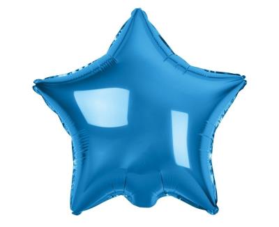Opakowanie Balon foliowy Gwiazda niebieska 48cm