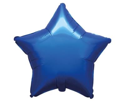 Opakowanie Balon foliowy Gwiazda satynowy Navy Blue 45cm