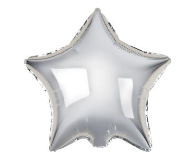 Opakowanie Balon foliowy Gwiazda srebrna 46cm 100szt