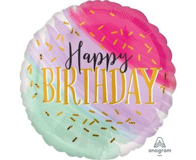 Balon foliowy Happy Birthday 46cm. Wydawca: Anagram. SmakLiter.pl Opakowanie Balon foliowy Happy Birthday 46cm