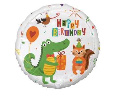 Opakowanie Balon foliowy Krokodylek Happy Birthday 45cm
