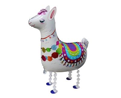 Opakowanie Balon foliowy Lama biała chodząca 67x75cm