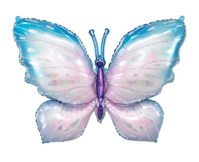 Opakowanie Balon foliowy Motyl niebiesko-liliowy 76x56cm
