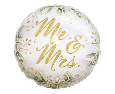 Opakowanie Balon foliowy Mr and Mrs 45cm