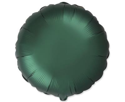Opakowanie Balon foliowy Okrągły satynowy dark green 45cm