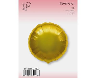 Opakowanie Balon foliowy okrągły złoty 45cm