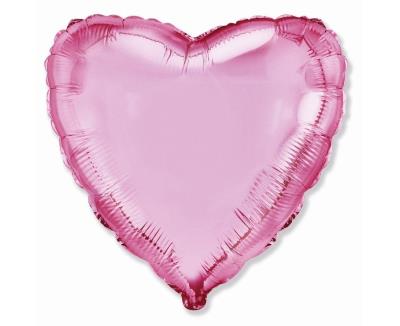 Opakowanie Balon foliowy Serce jasnoróżowe 45,5cm