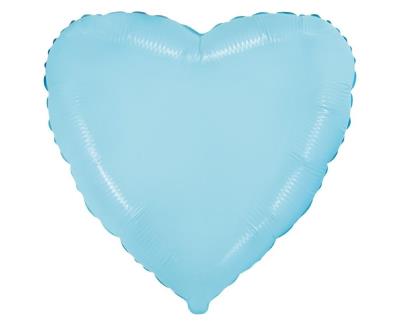 Opakowanie Balon foliowy Serce (niebieskie delikatne 45cm