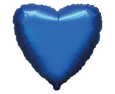 Opakowanie Balon foliowy Serce satynowy navy blue 45cm