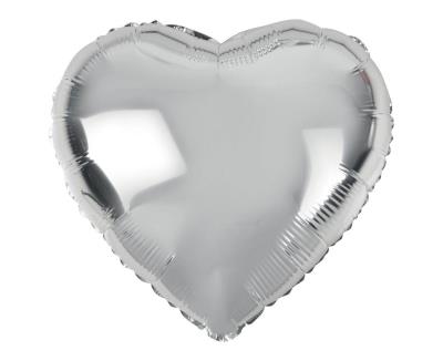 Opakowanie Balon foliowy Serce srebrne 45cm