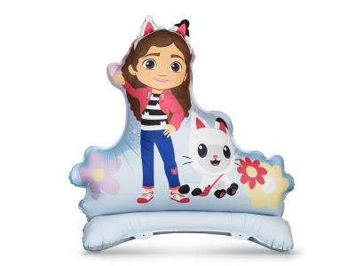 Balon foliowy stojący Koci Domek Gabi 92x90.5cm. Wydawca: PartyDeco. SmakLiter.pl Opakowanie Balon foliowy stojący Koci Domek Gabi 92x90.5cm