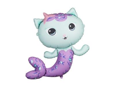 Balon foliowy syrenkotka 80x82cm. Wydawca: PartyDeco. SmakLiter.pl Opakowanie Balon foliowy syrenkotka 80x82cm