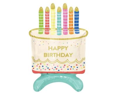 Opakowanie Balon foliowy Tort Happy Birthday 33x48x24cm